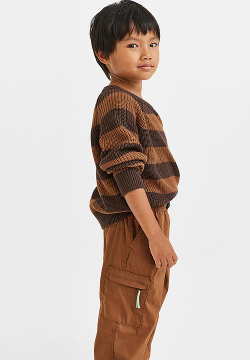 H&M - Lined cargo trousers - brown