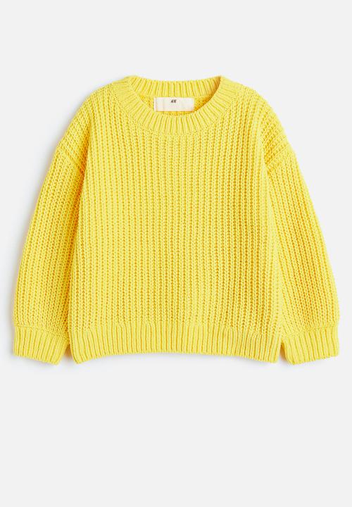 H&M - Knitted chenille jumper - yellow