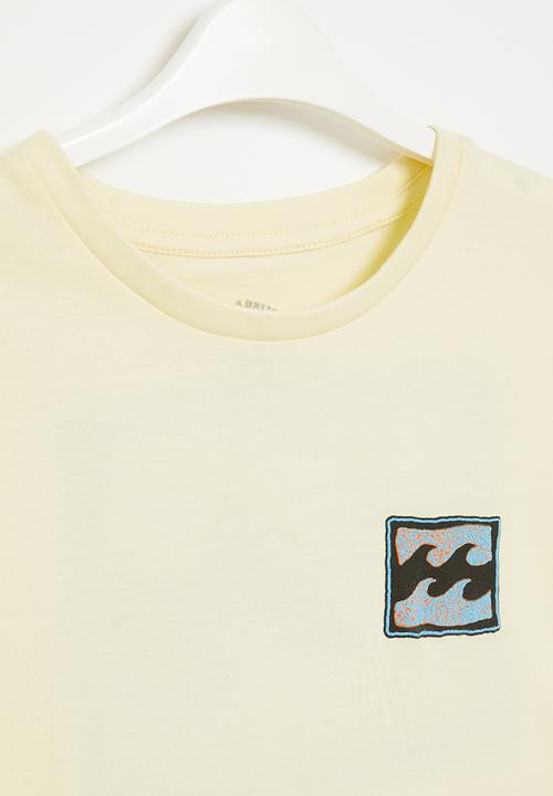 Billabong  - Crayon wave short sleeve - mellow yellow