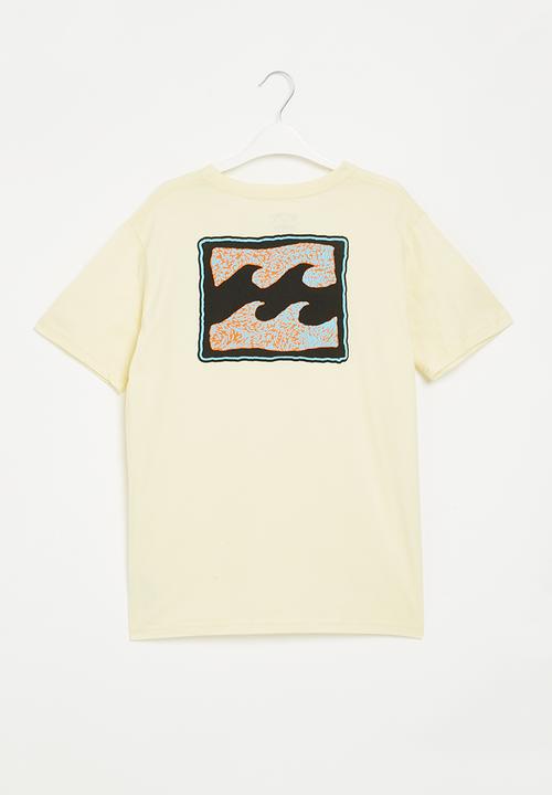 Billabong  - Crayon wave short sleeve - mellow yellow