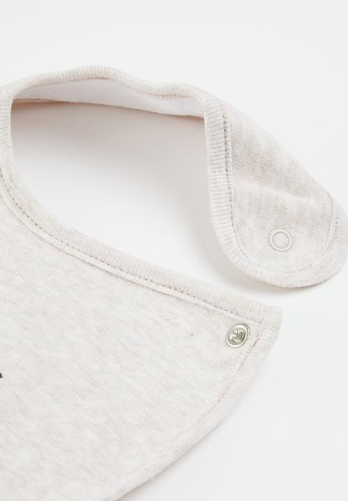 Pop Candy - Baby 2 pack bib - grey