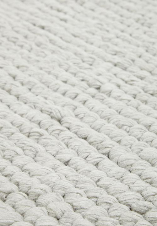 Sixth Floor - PET & cotton bobble rug - grey