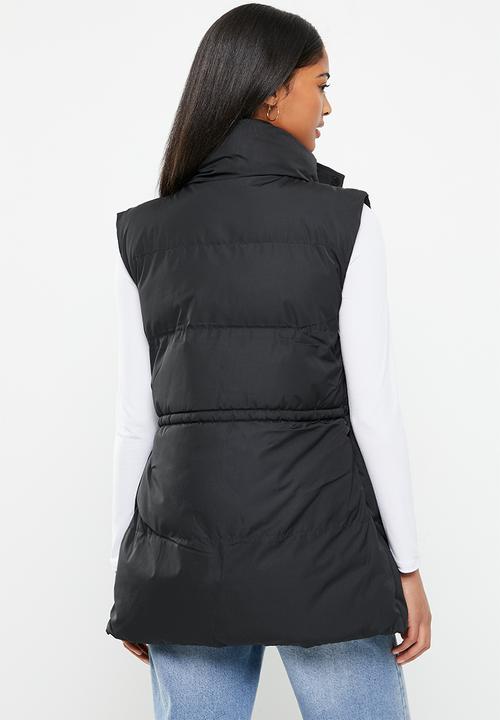 O'Neill - Wave sleeveless puffer jacket - black