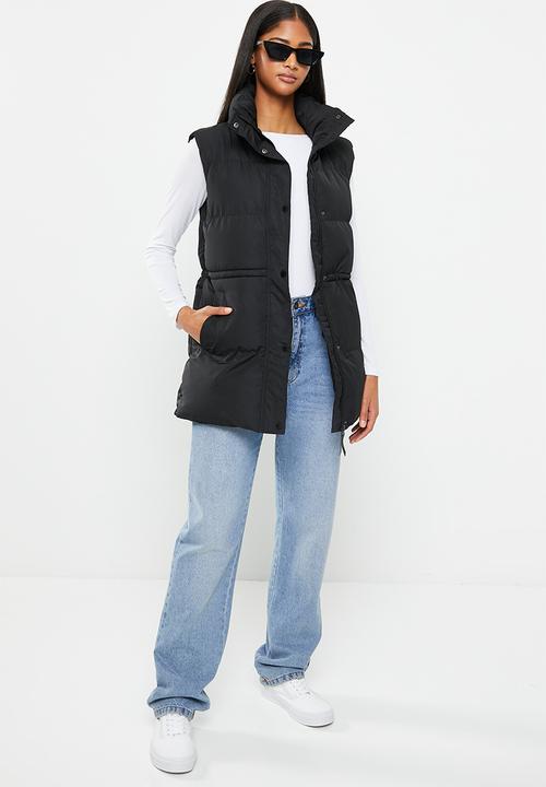 O'Neill - Wave sleeveless puffer jacket - black