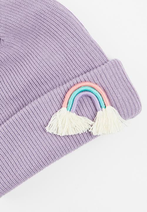 Pop Candy - Rainbow beanie - purple