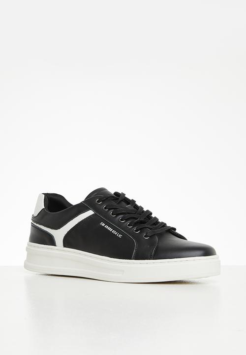 Steve Madden - Mccord leather - black/white
