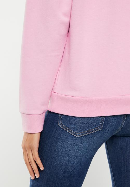 GUESS - Long sleeve embossed foil sweatshirt - purple