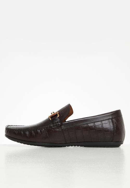 Steve Madden - Derik croco leather - brown croco