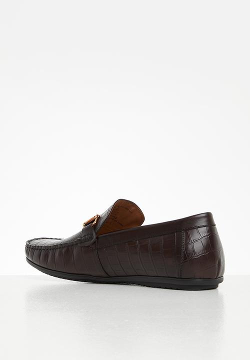 Steve Madden - Derik croco leather - brown croco