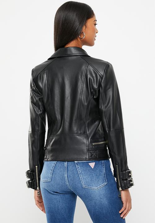 GUESS - Olivia moto jacket - jet black