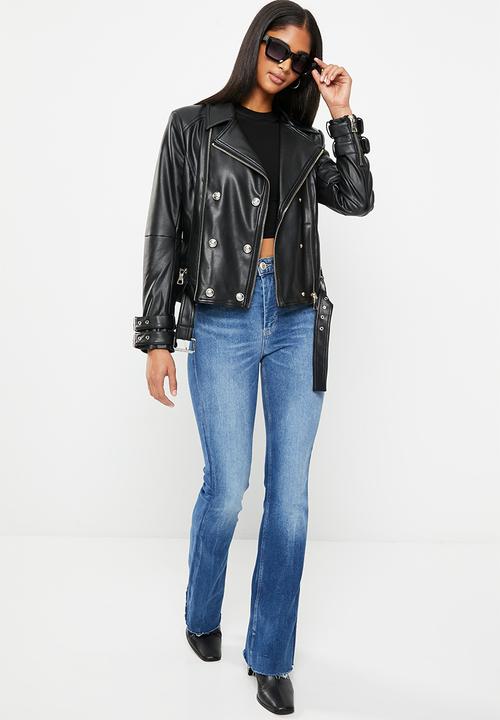 GUESS - Olivia moto jacket - jet black