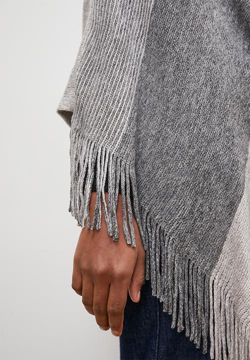 edit - Laurel poncho - grey