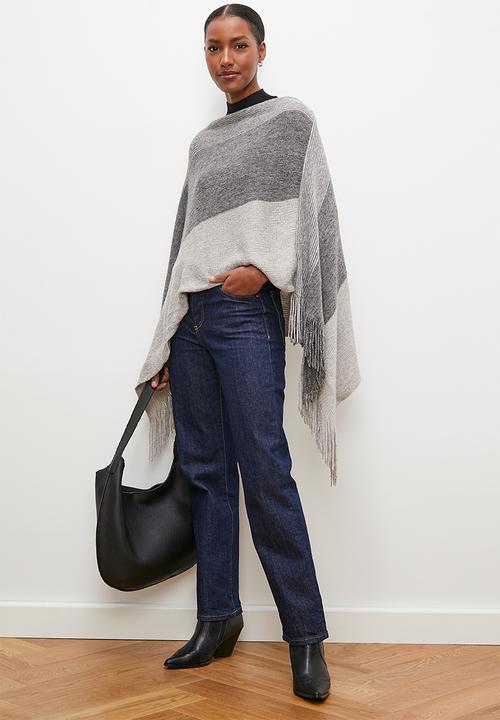 edit - Laurel poncho - grey