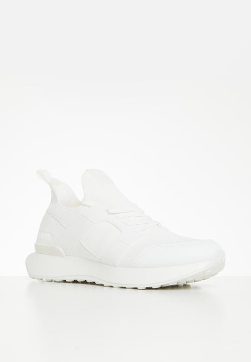 Steve Madden - Barlo knit & pu - white