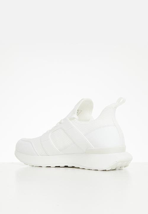 Steve Madden - Barlo knit & pu - white