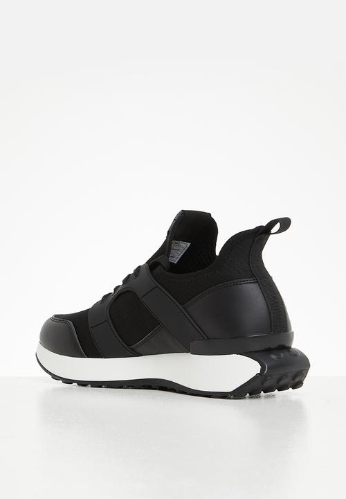 Steve Madden - Barlo knit & pu - black