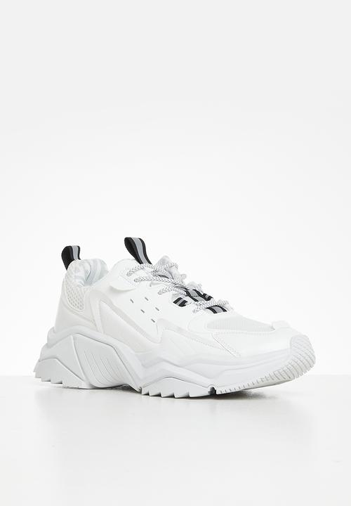 Steve Madden - Wando pu + microsuede - white multi