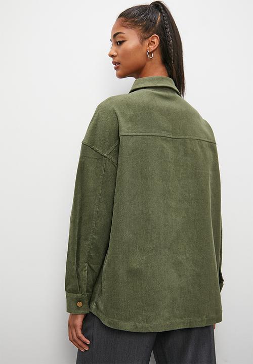 Blake - Corduroy overshirt - new olive