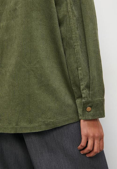 Blake - Corduroy overshirt - new olive