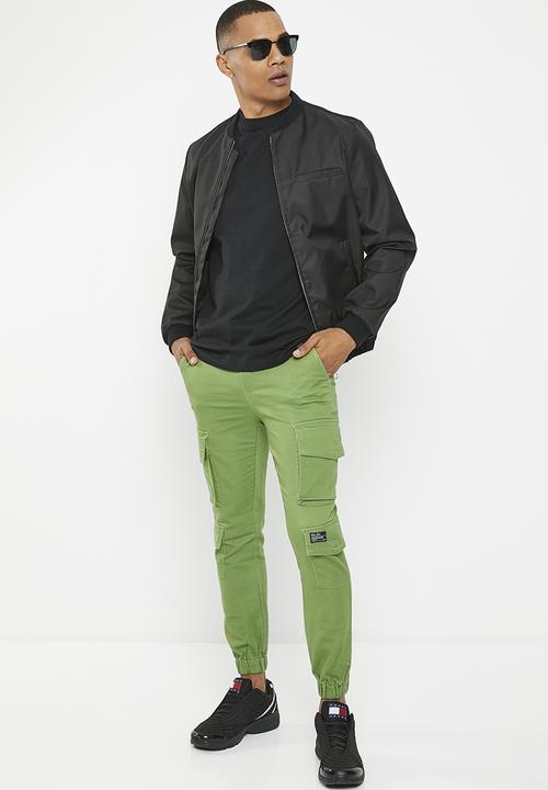 Aca Joe - Aca joe lightweight coloured denim cargo jogger - sage