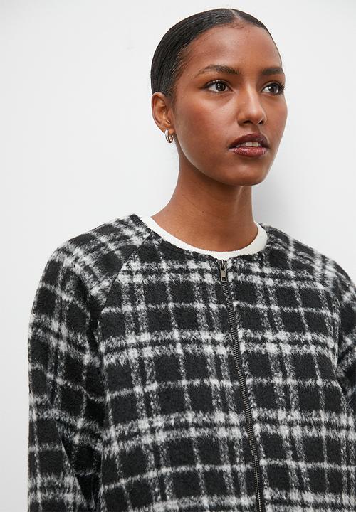 edit - Zip coat - grey check