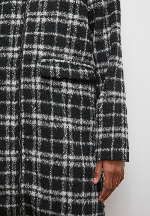 edit - Zip coat - grey check