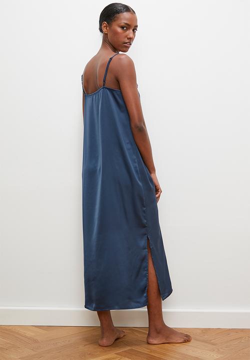 edit - Midi sleep slip - midnight blue