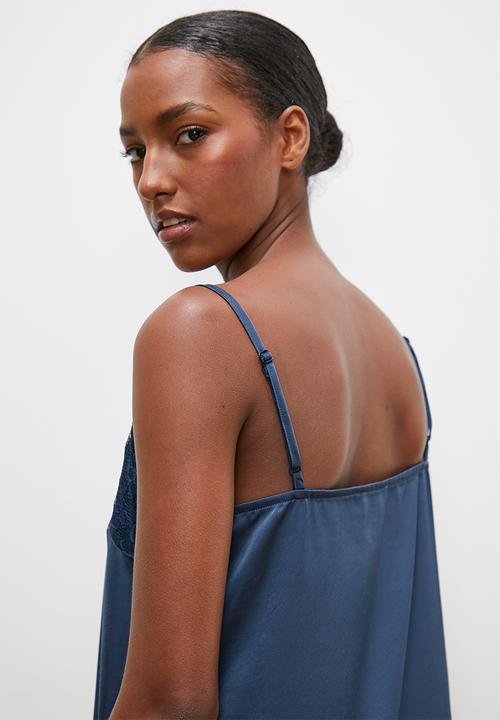 edit - Midi sleep slip - midnight blue