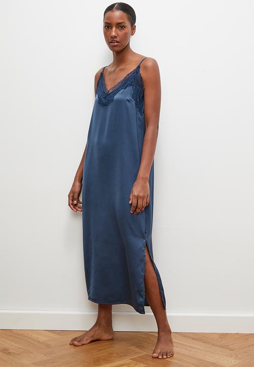 edit - Midi sleep slip - midnight blue