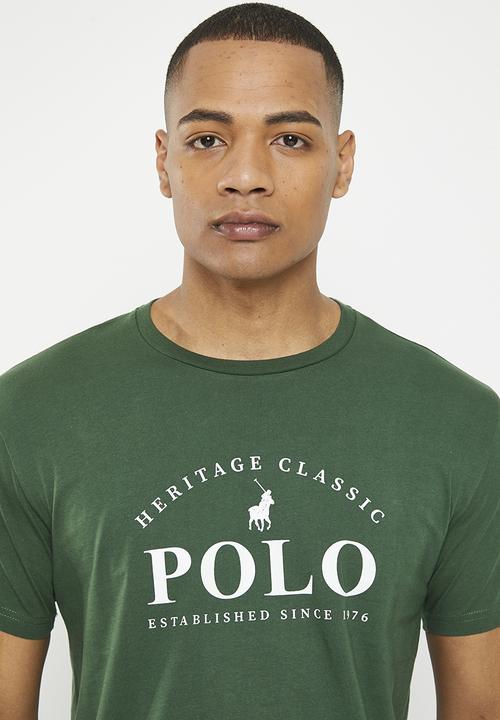 POLO - Mens heritage short sleeve tee - green