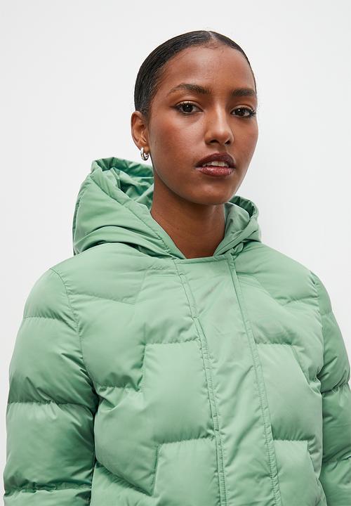 edit - Longer length puffer - sage