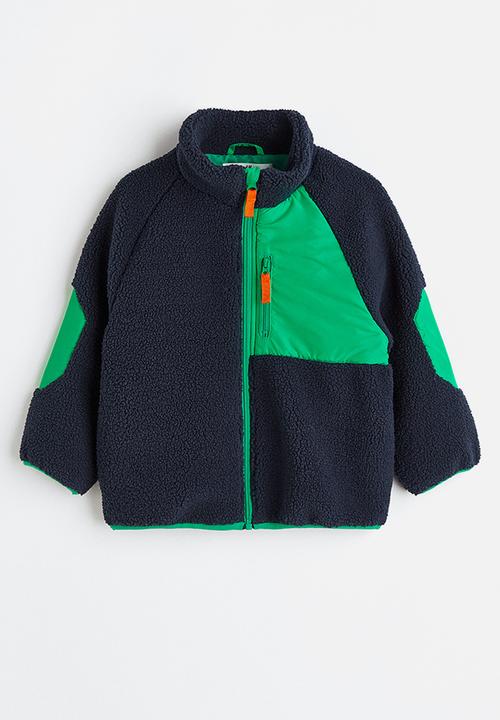 H&M - Teddy jacket - blue,multi