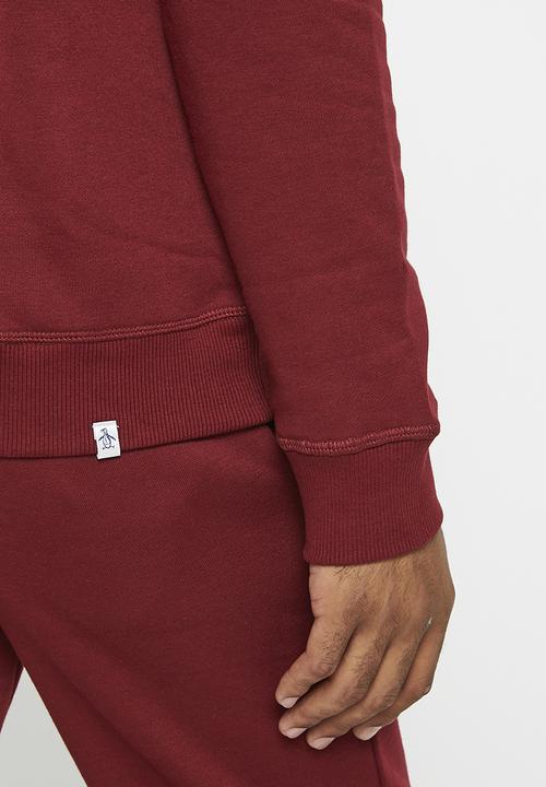 Original Penguin - Penguin racing fleece pullover - cabernet