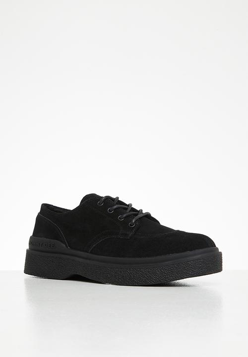 Jonathan D - J ray genuine suede derby - black