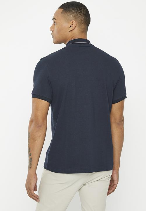 Original Penguin - Logo collar short sleeve polo - dark sapphire