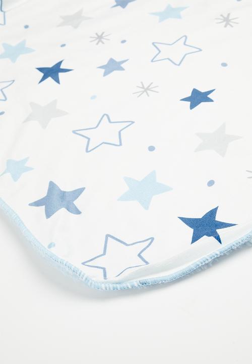 Pop Candy - Star blanket - blue & white