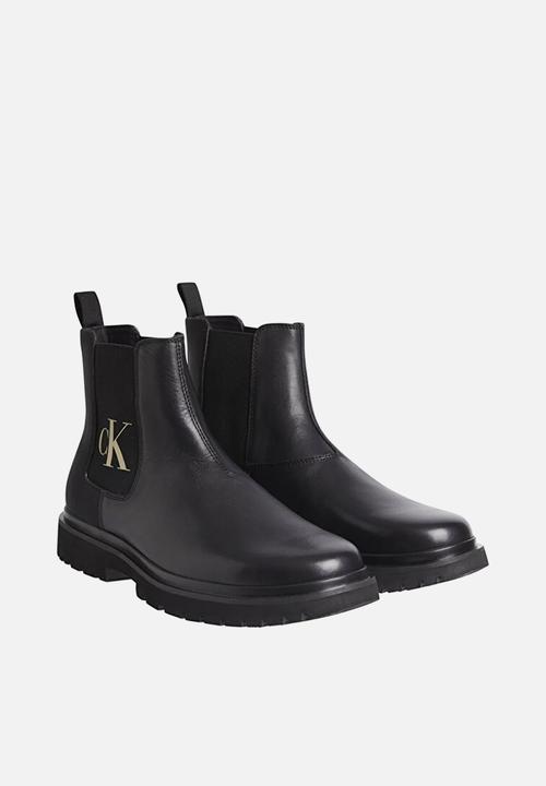 Calvin Klein - Lug chelsea leather boot - black
