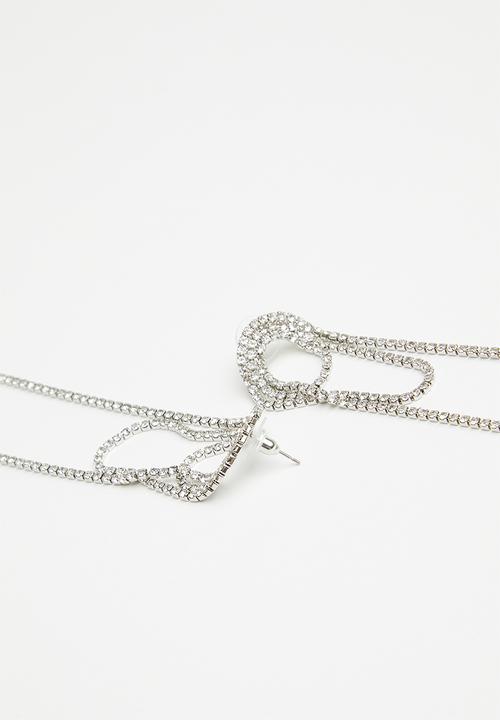 Superbalist - Davina statement earrings - silver