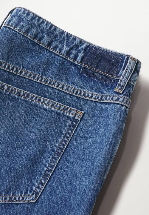 MANGO - Plus jeans mom80 - open blue