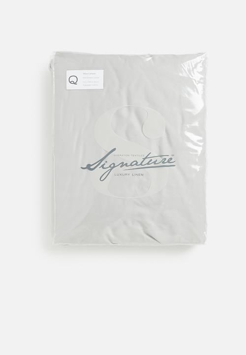Sheraton Textiles - 600tc Egyptian cotton fitted sheet - grey 