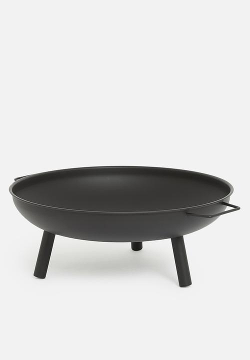 H&S - Round fire bowl- black