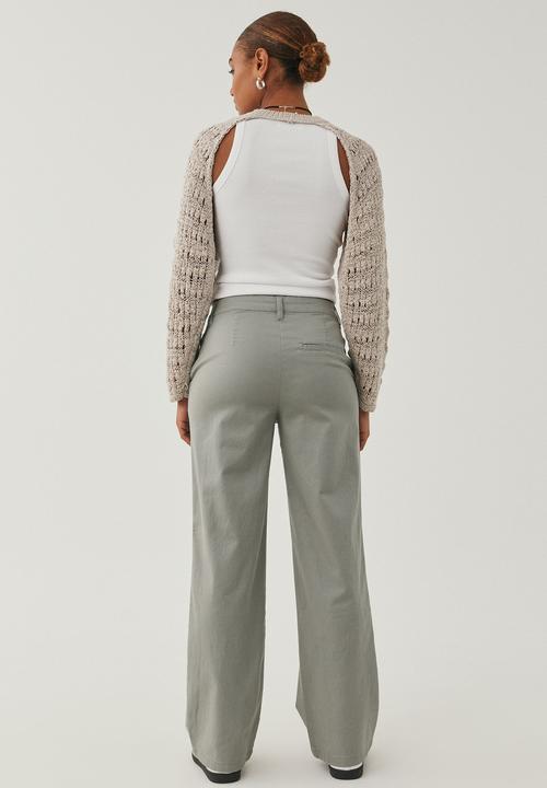 Supré  - Ziggy wide leg pants - green grey