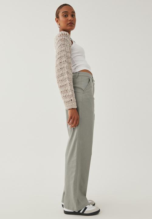 Supré  - Ziggy wide leg pants - green grey