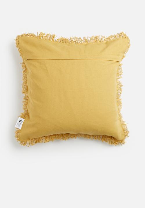Sixth Floor - Alia cushion cover - mustard