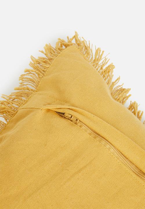 Sixth Floor - Alia cushion cover - mustard