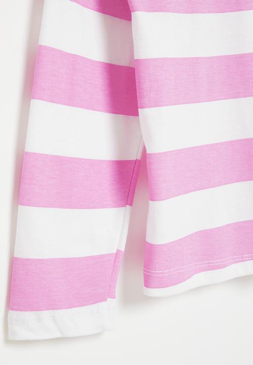 Superbalist - Older girls aop tee - mid pink 