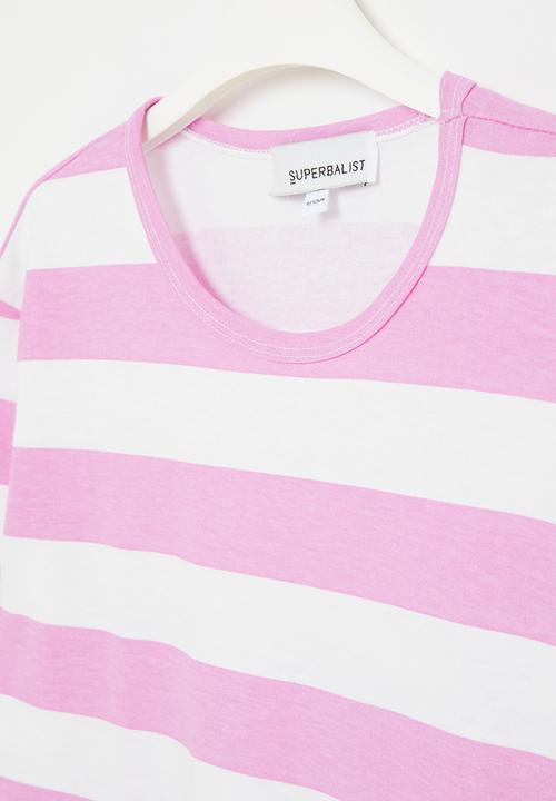 Superbalist - Older girls aop tee - mid pink 