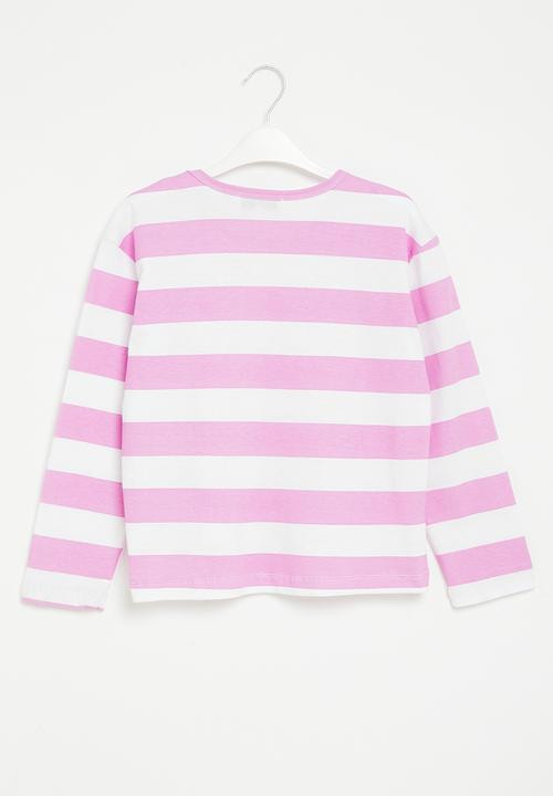 Superbalist - Older girls aop tee - mid pink 