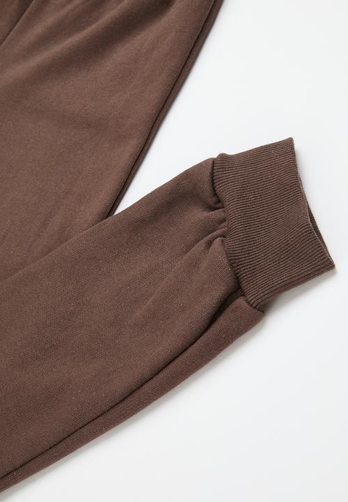 Superbalist - Printed tracksuit - tobacco/choc 