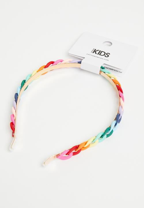 Cotton On - Kids fashion hair pack - rainbow chains